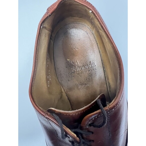 Allen Edmond Fifth Avenue Cap Toe Byron Dark Chili Brown Size 8.5 D Dress Shoes main image 4
